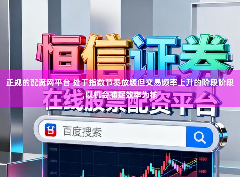 正规的配资网平台 处于指数节奏放缓但交易频率上升的阶段阶段,以机会捕捉效率为核